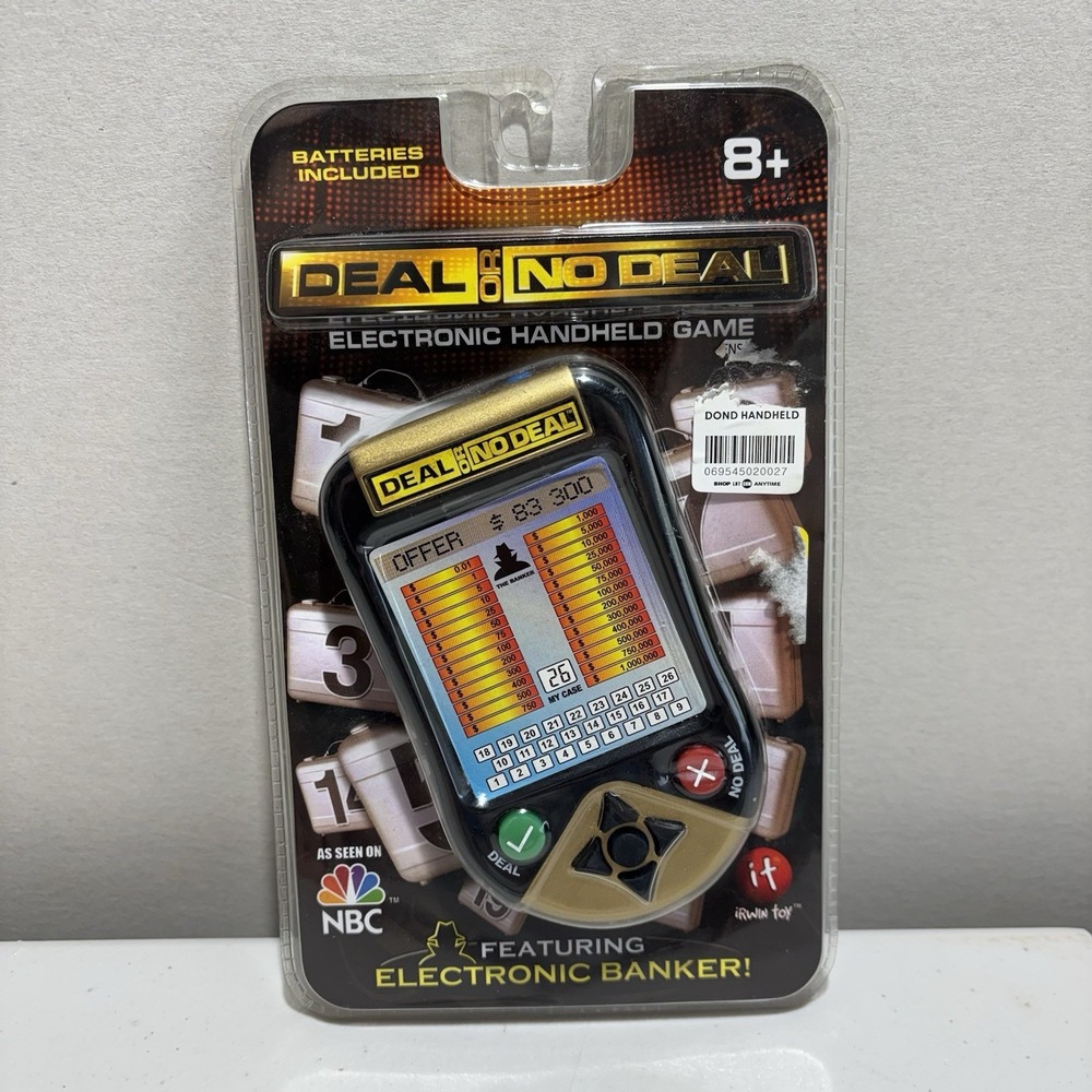 Deal or No Deal Handheld Electronic Travel Game NBC Endemol 2006 New Sealed